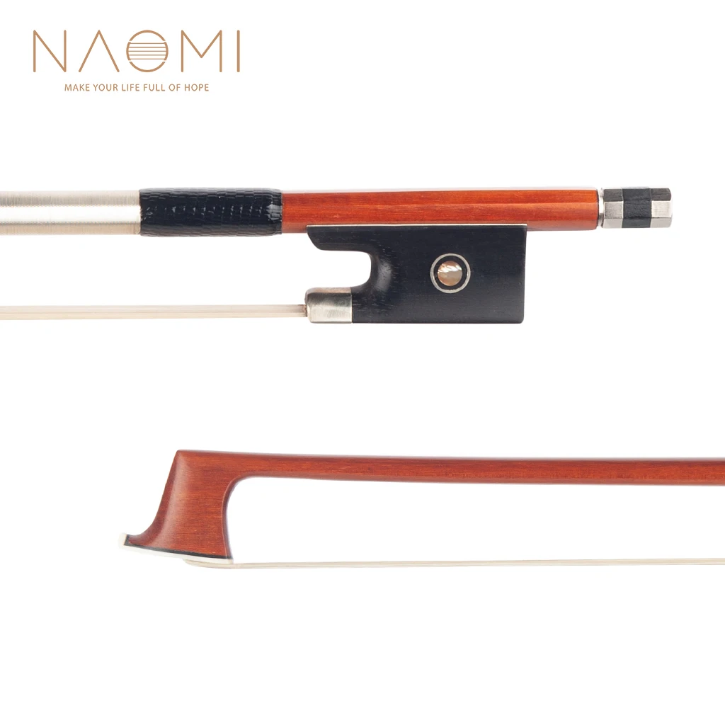 

NAOMI Master Pernambuco Violin/Fiddle Bow W/ Ebony Frog Paris Eye Inlay Fast Response Straight Bow