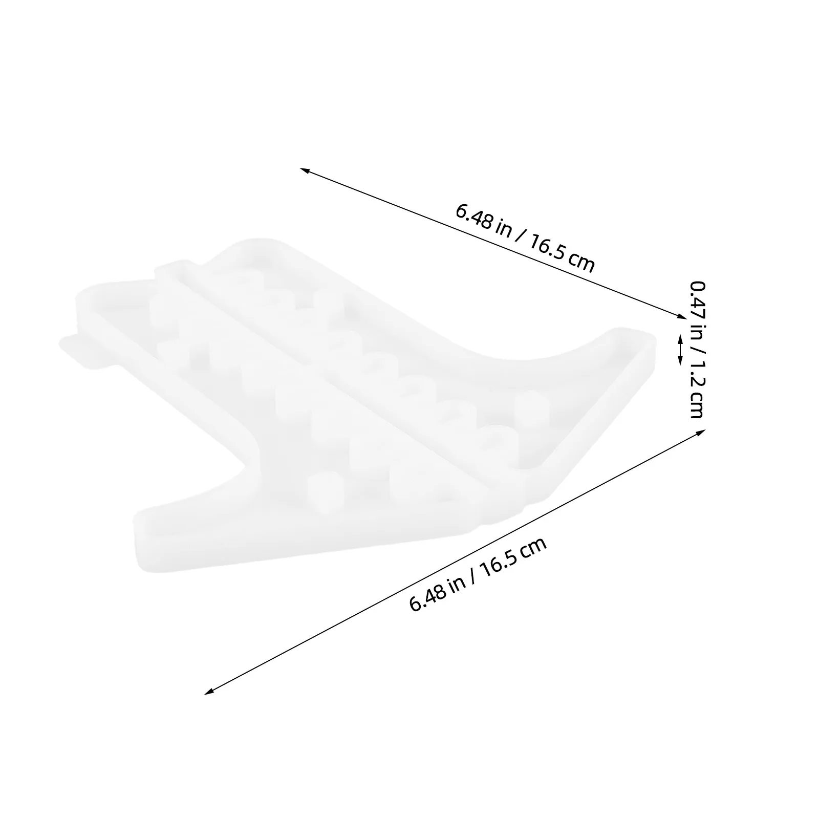 Silicone Pen Holder Mold for Resin Casting Epoxy Desk Organizer Handmade 3D Design Multi Slot Pencil Brush Vanity Storage Mold