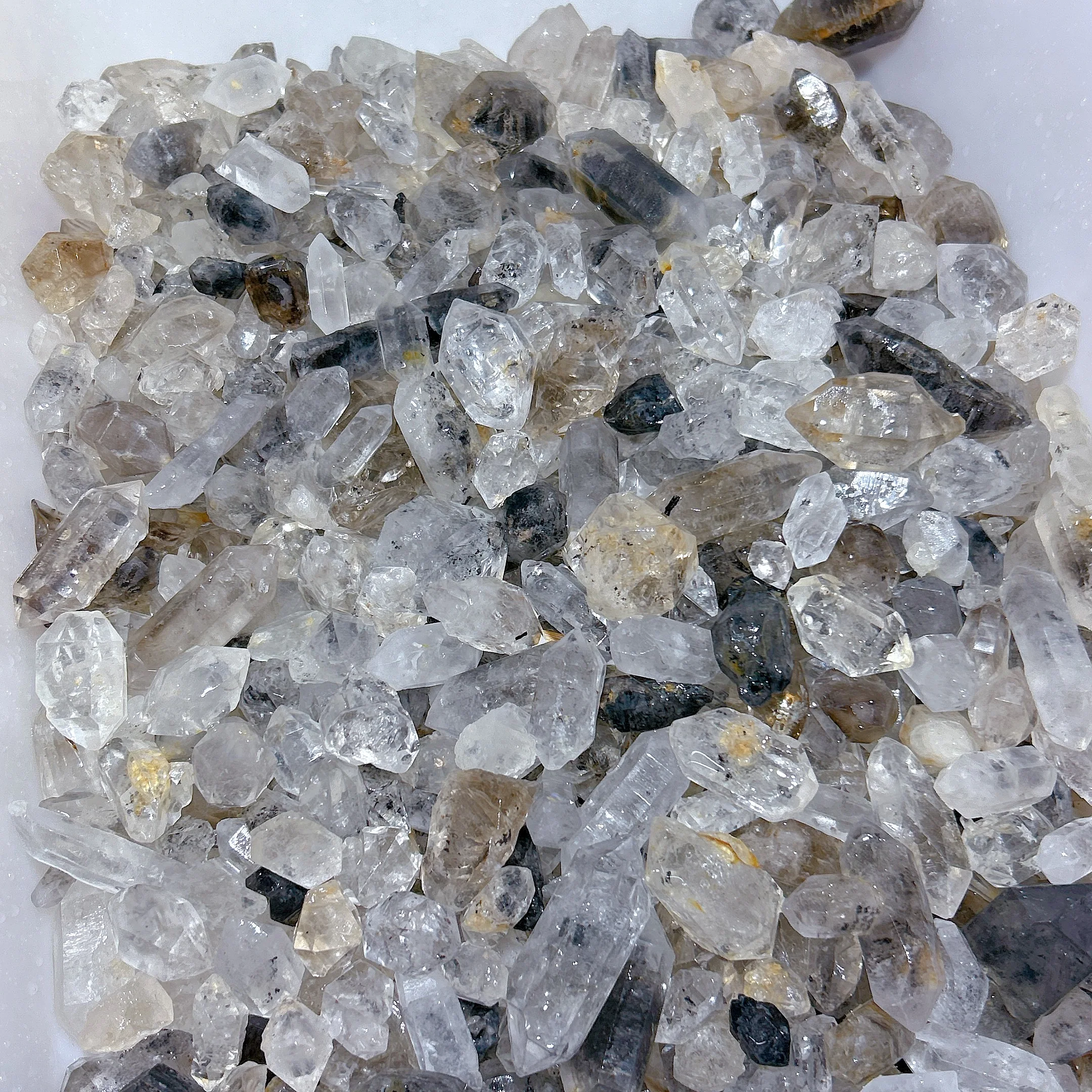 Wholesale Healing Natural Crystal Herkimer Diamond Raw Stone Specimen Gemstones Mineral Energy Reiki Home Decorations Gift