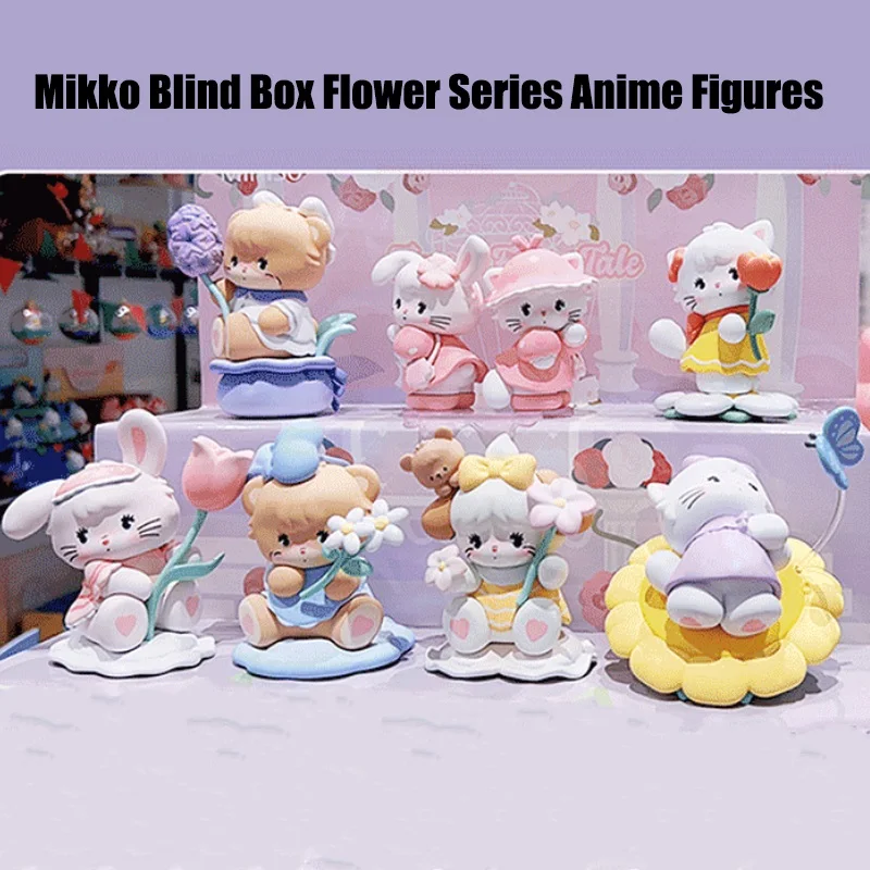 

Mikko Blind Box Flower Series Anime Figure Kawaii Cartoon Creative Desktop Ornament Caja Ciega Mysterious Box Girl Birthday Gift