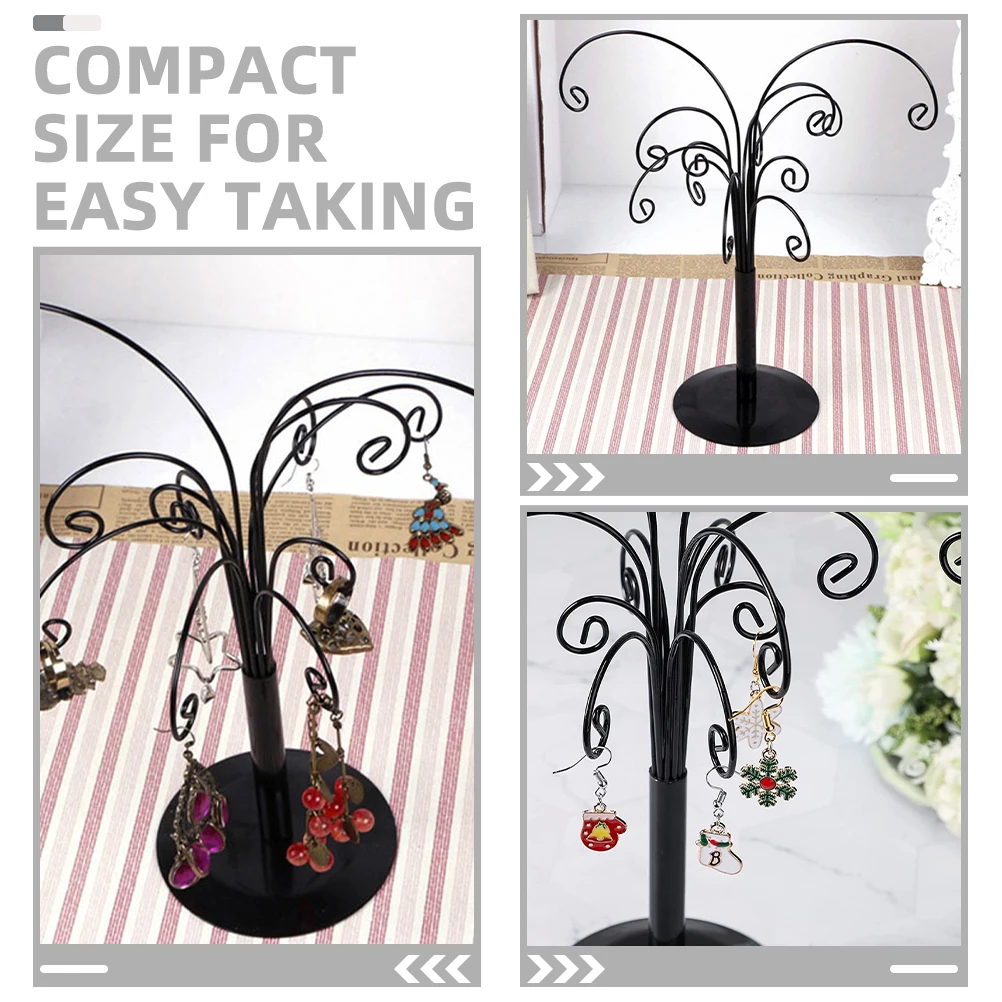 

2pcs Earring Display Jewelry Organizer Wrought Iron Necklace Holder Storage Rack for Jewelry Display Rack Earrings