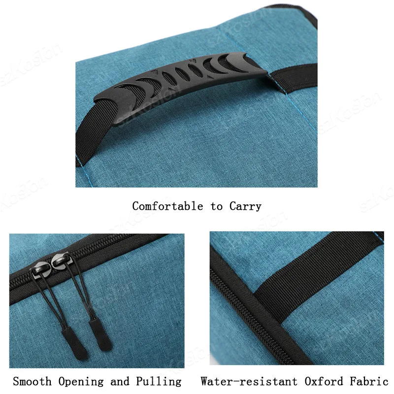 Saco de inserções de câmera dslr, à prova d'água, portátil, partição interna, saco protetor acolchoado, super grosso, forro à prova de queda, bolsa de mão