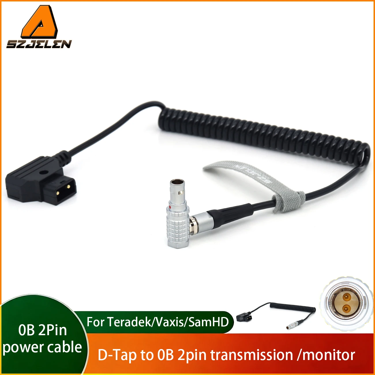 D-Tap to 0B 2pin Cable for Teradek Bolt power cable,Vaxis wireless image transmission power cord