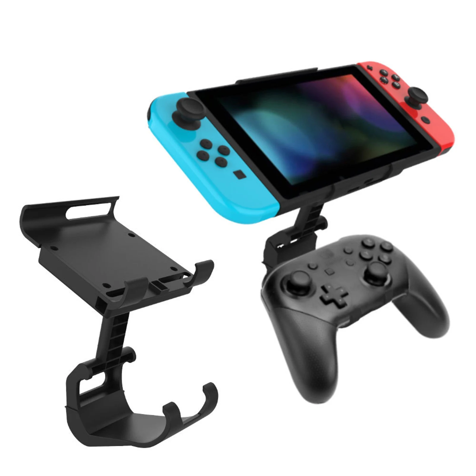 Game Controller Holder: Compact ABS Stand with Secure Grip - High Capacity for Travel Lightweight Storage for Switch Pro
