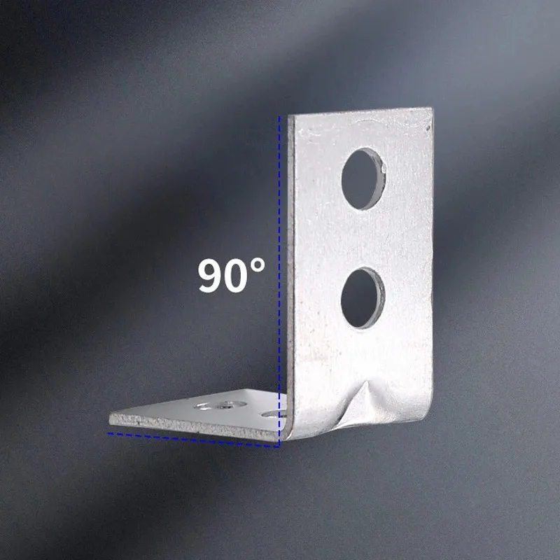 12pcs L-Shaped Metal Corner Brackets Drawer Shelf Wall Bracket Fixing Right Angle Braces Furniture Hardware