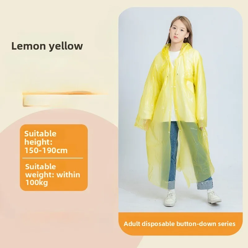 Einweg-Ganzkörper-Einteiler, transparenter Regenponcho: Erweitertes, verdicktes, tragbares Design für Erwachsene – ideal zum Rafting