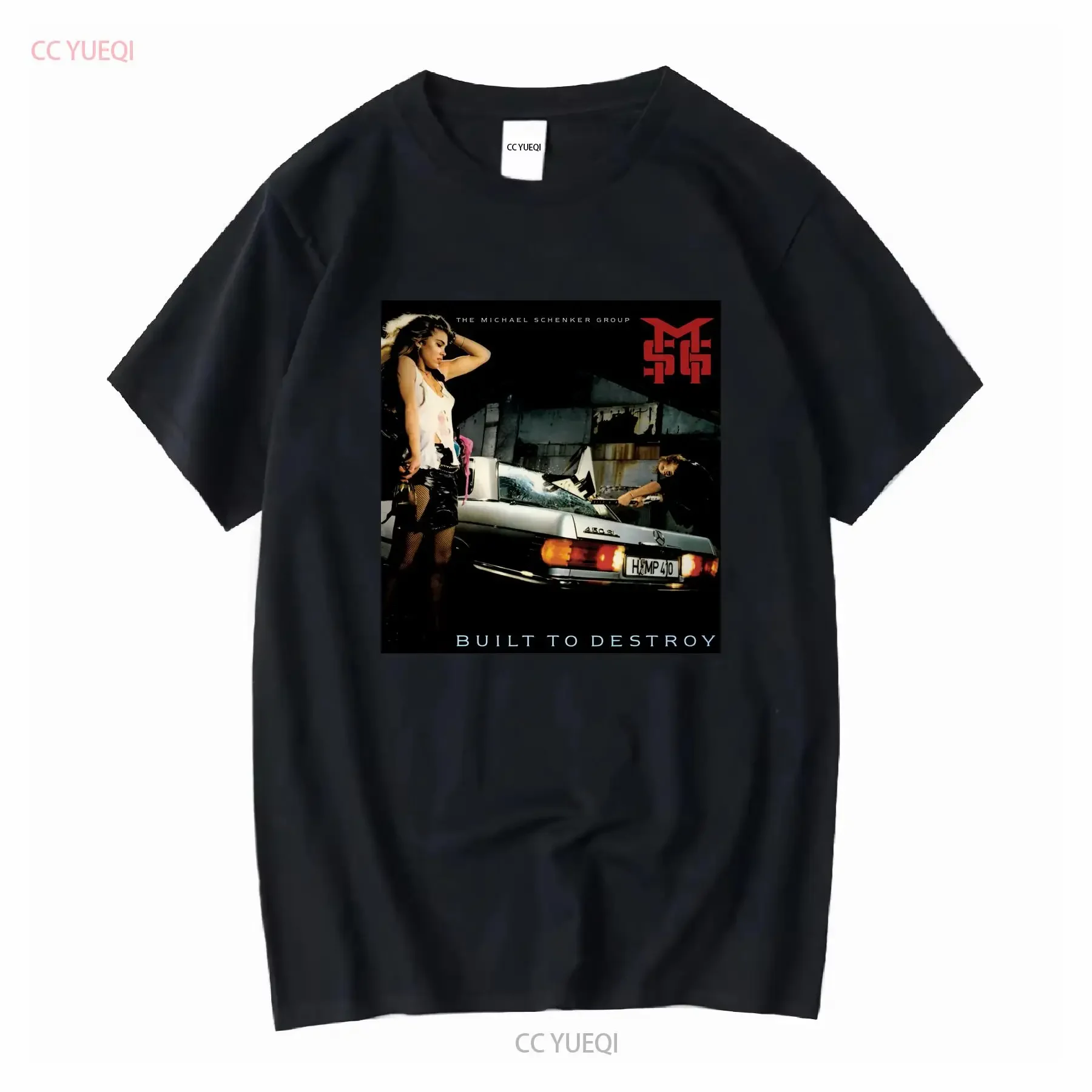 Camiseta The Michael Schenker Group construida para destruir TL488, ropa de diseñador lavada vintage, Top para uso diario, elegante