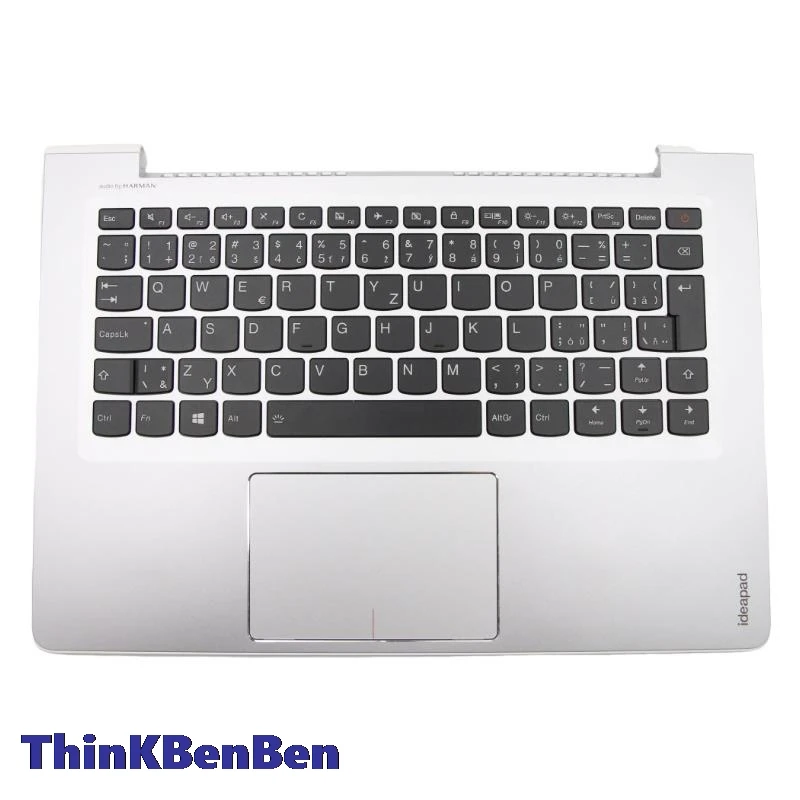 CZ Czech Silver Keyboard Upper Case Palmrest Shell Cover For Lenovo Ideapad 510S 13 13ISK 13IKB 5CB0L45125