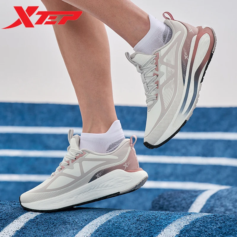 Xtep Star Shine Running Shoes For Women 2024 Winter Stability Sports Shoes Cushioning Rebound Sneakers 977418110060