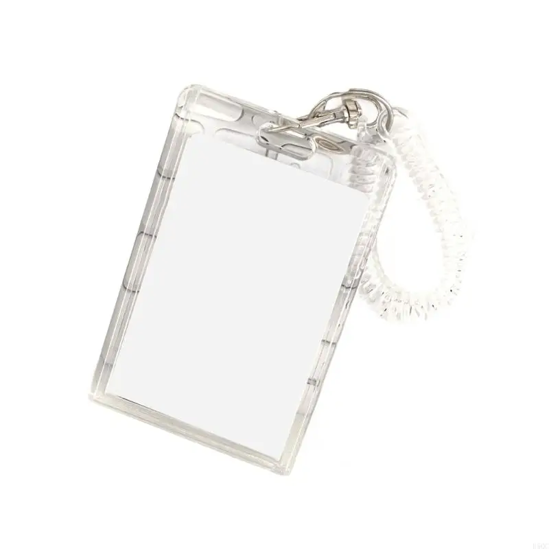 غلاف بطاقة واضحة لبطاقات العمل وشارة CASE D5QC