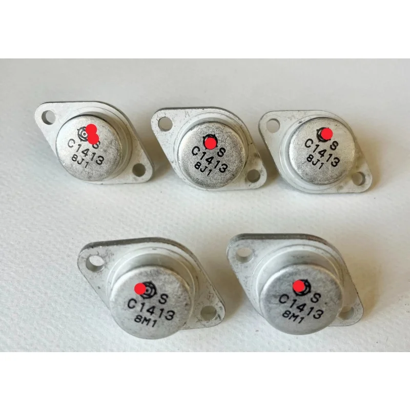 5Pcs Original Disassembled 2Sc3412 C3412 2Sc1942 C1942 High-Power Audio Amplifier Paired Transistors with Iron Caps and Gold Tips for High-Definition Applications