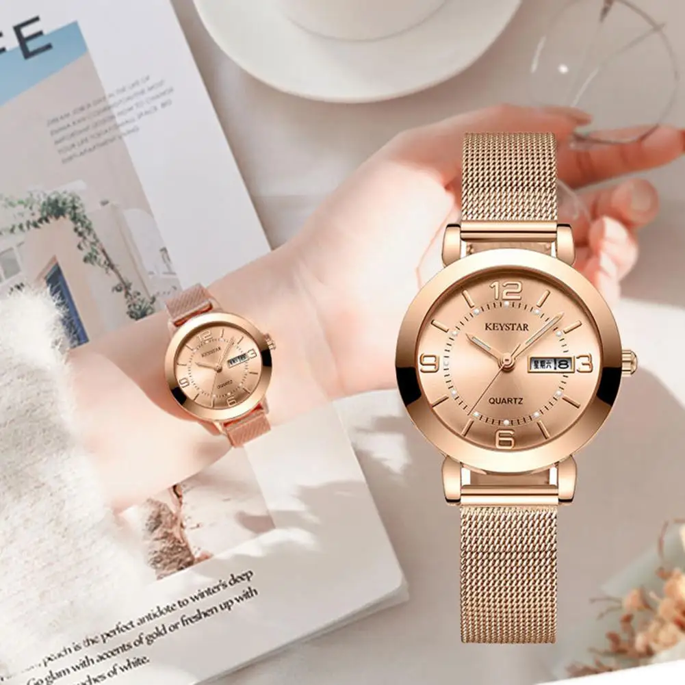 2023 New Lady Luxury Fashion Round Watch Waterproof Scratch-proof Ladies Diamond Alloy Wristwatch Women Reloj Mujer Quartz Watch aluminum alloy motorcycle grip lock solid security anti theft padlock handlebar brake lock scooter atv street bike burglar proof