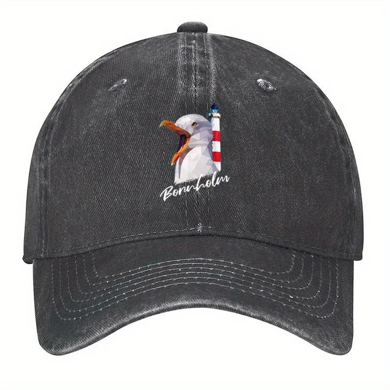Bornholm Denmark Holiday Seagull Lighthouse Gift 578555 Hats Vintage Washed Baseball Cap