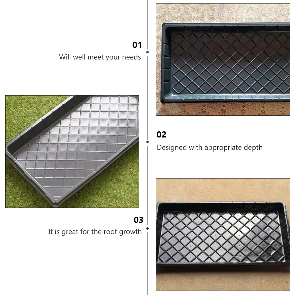 

4 Pcs Seedling Tray Plants Hydroponic Nursery Garden Planting Germination Miniature