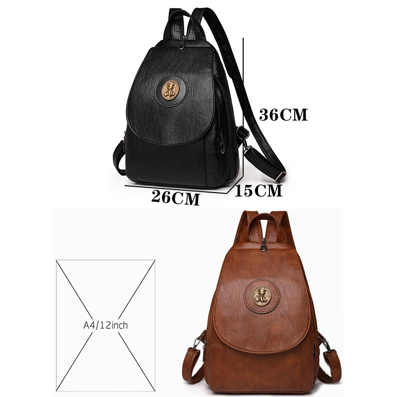 2024 High Quality Leather Large Capacity Backpack Luxury Famous Designer Brand Backpacks Fashion Travel Book Bag Sac A Dos