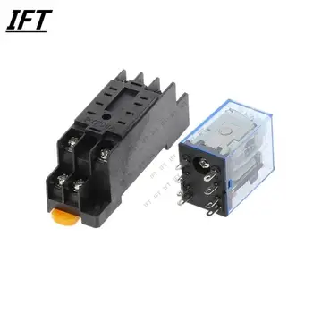 10 ks mikro mini elektromagnetický spínač AC 220V DC 24V HH52P HH62P 63P 64PCoil DPDT mezilehlé relé miniaturní řídicí relé 10 nejlepší prodej Reléový spínač 220V - №7