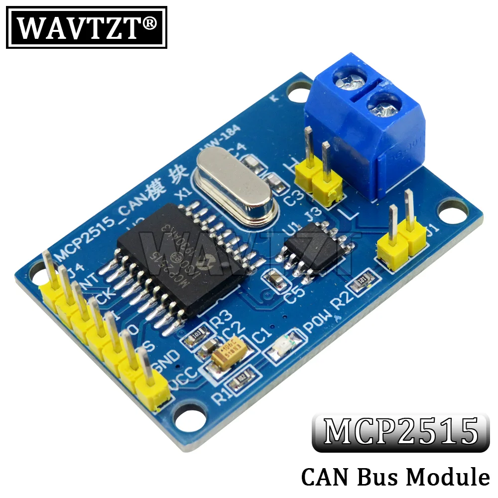 WAVTZT MCP2515 CAN Bus Module TJA1050 receiver SPI For Arduino 51 Diy Kit MCU ARM controller