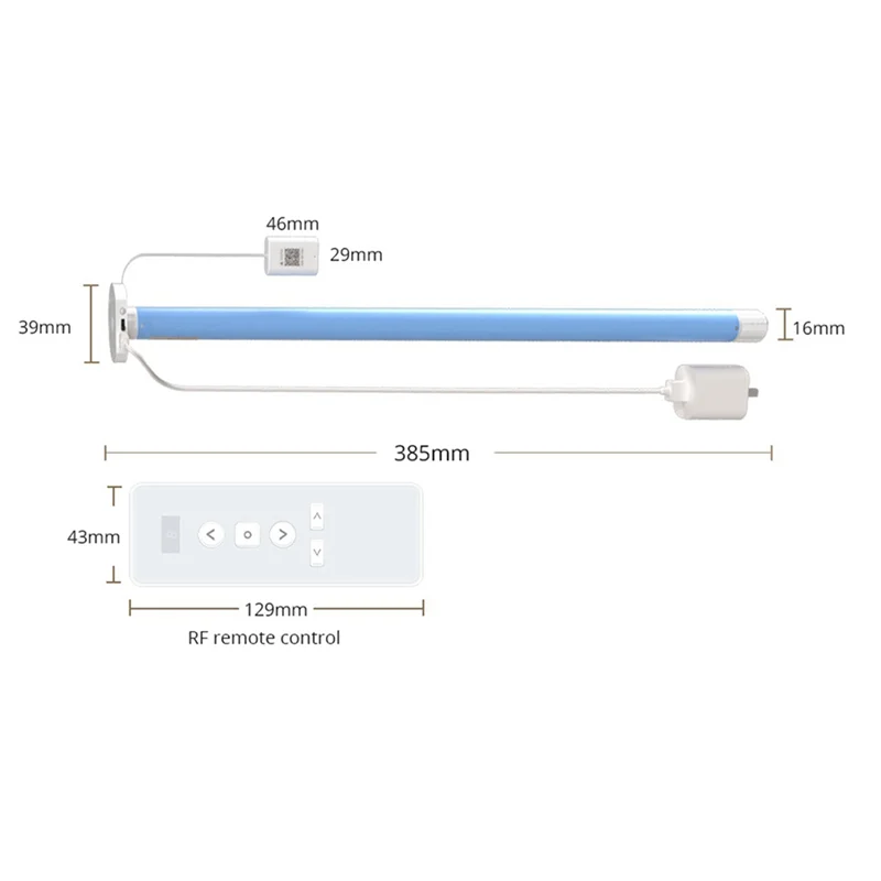 B50B-Wifi 스마트 롤러 쉐이드 블라인드 모터 플러그인 17Mm/20Mm/25Mm/28Mmmmm 튜브 커튼 관형 모터 R9이있는 EU 플러그 모터