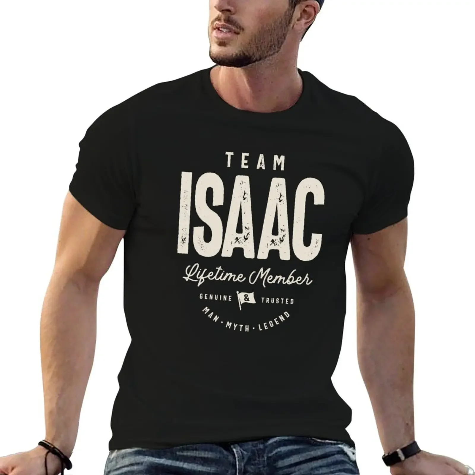 Team Isaac Lifetime Member Personalized Name T-Shirt animal prinfor boys Aesthetic clothing new edition mens tall t shirts