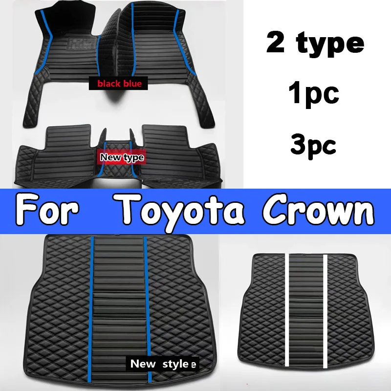 Car Mats Floor For Toyota Crown Royal Saloon S200 2008 2009 2010 2011 Waterproof Floor Mats Car Interior Parts Car Accessories