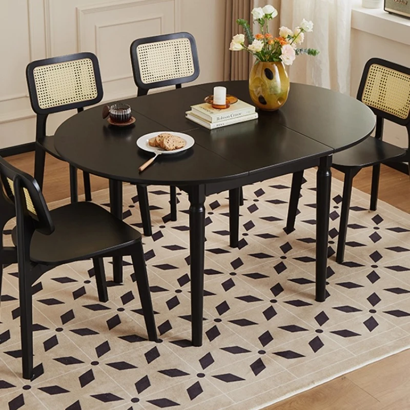 

Extension Nordic Dining Table 4 People Chair Folding Living Dining Table Legs Minimalist Set Sala Da Pranzo Kitchen Furniture