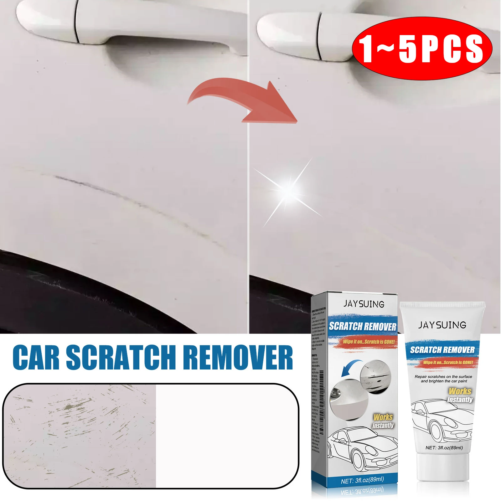 Car Repair Tool Scratch Repair Wax Kit Grinding Paste Paint Care Auto Body Compound Polishing Cleaner Auto Polishes Care Set