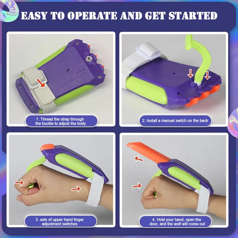 لعبة أطفال على شكل مخلب الذئب تلسكوبي مخصصة لقطع المخلب للمنزل