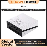 CHUWI UBox Mini PC Ryzen 6600H/7430U procesador AMD CPU 16GB RAM 512GB SSD Windows 11 ordenador de escritorio PC 4K decaporación WIFI 6 PC