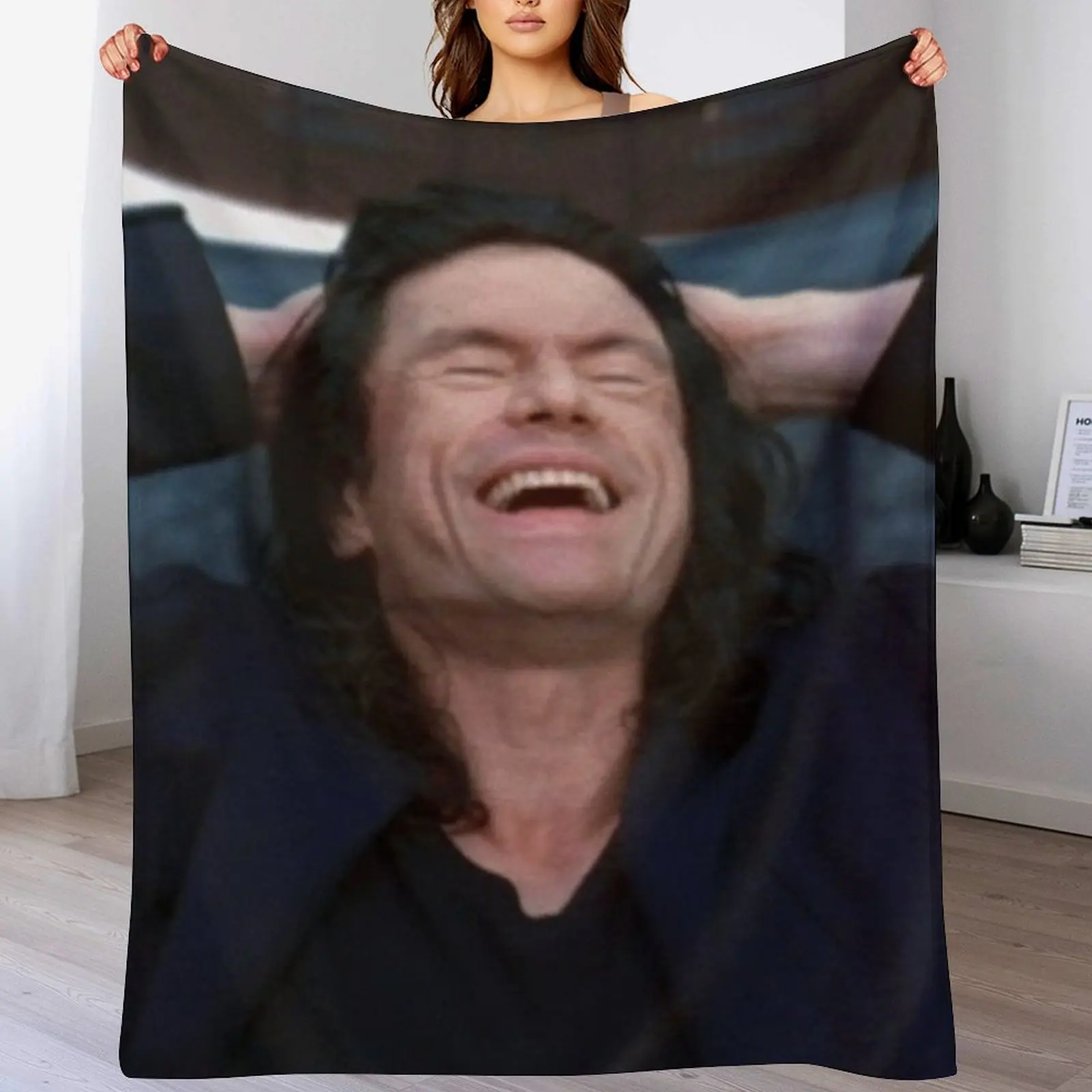 

Tommy Wiseau Throw Blanket Luxurious Soft Blanket Holiday Gift for Family