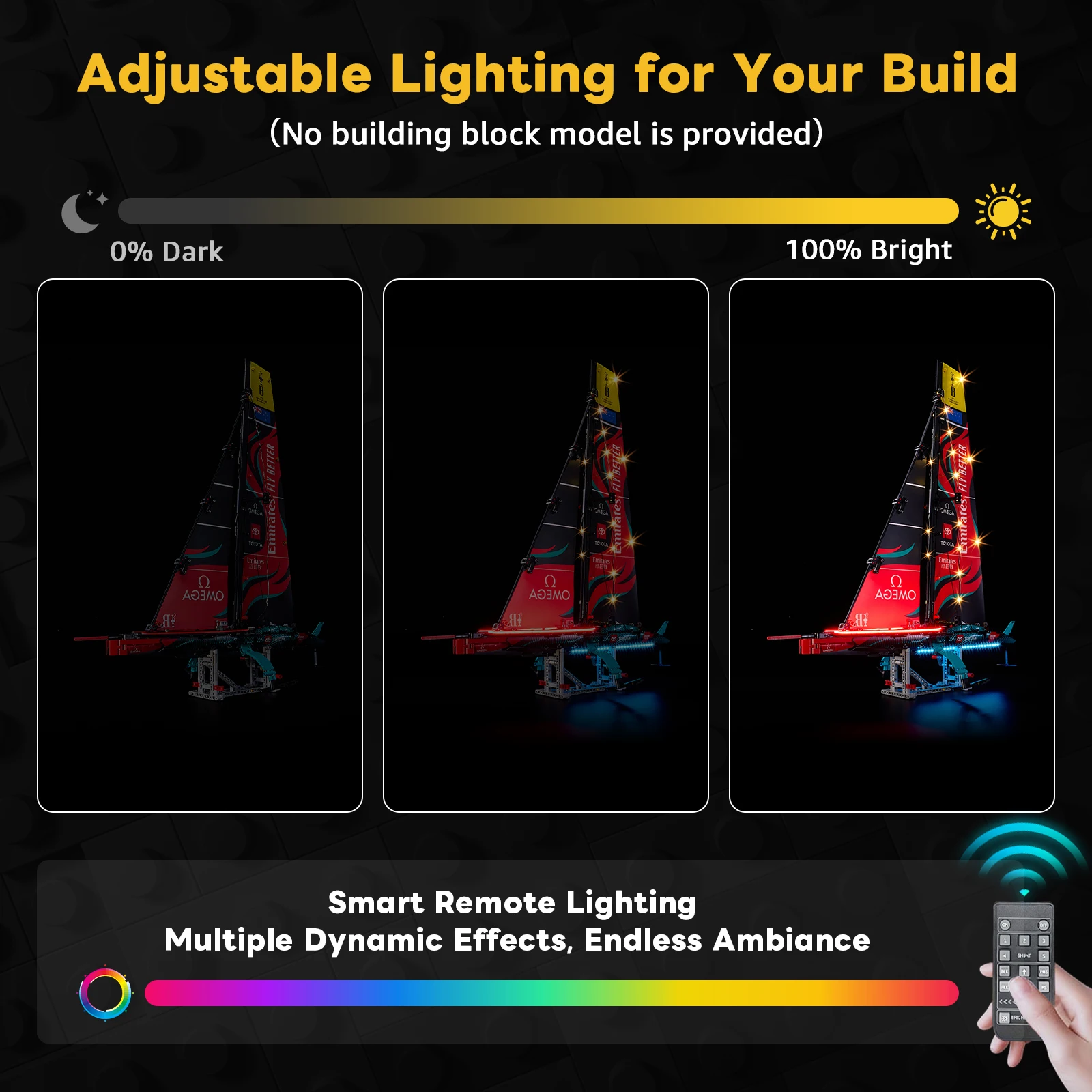 

LED Light Kit for LEGO Emirates Team New Zealand AC75 Yacht 42174