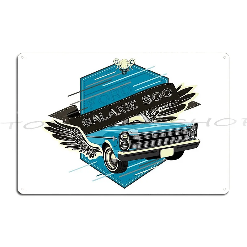 1963 Galaxie 500 XL Country Squire Wagon Metal Plaque Poster Designing Pub Garage Club Pub Designing  Tin Sign Poster