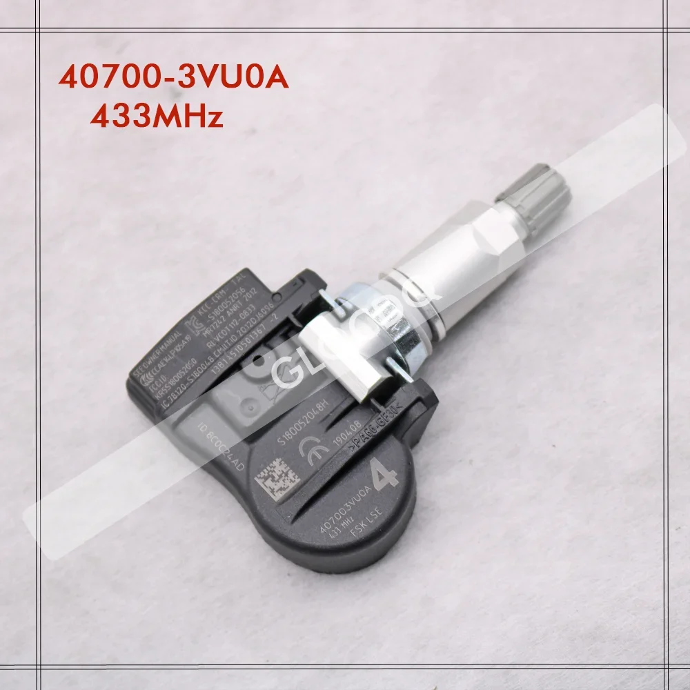 FOR 2014 2015 2016 NISSAN QASHQAI II (J11) 40700-3VU0A TPMS 433MHz NISSAN TIRE PRESSURE SENSOR 40700-3VU0B 40700-5663R