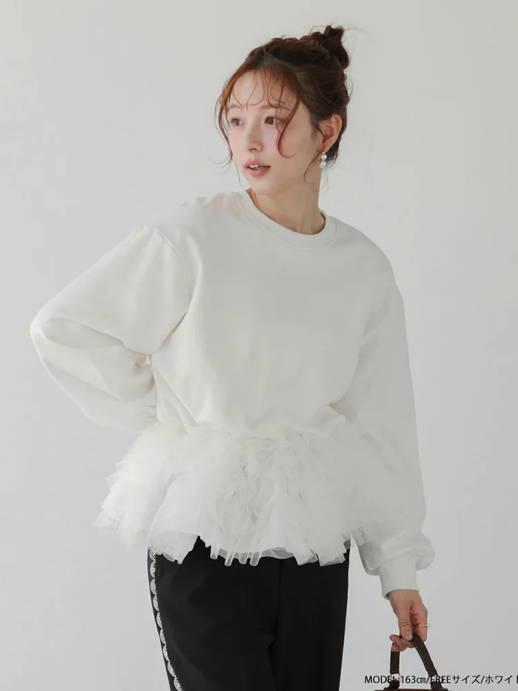 Felpa di fascia alta Color Me Splice Top casual ampio da donna Faionable giovanile autunnale dimagrante