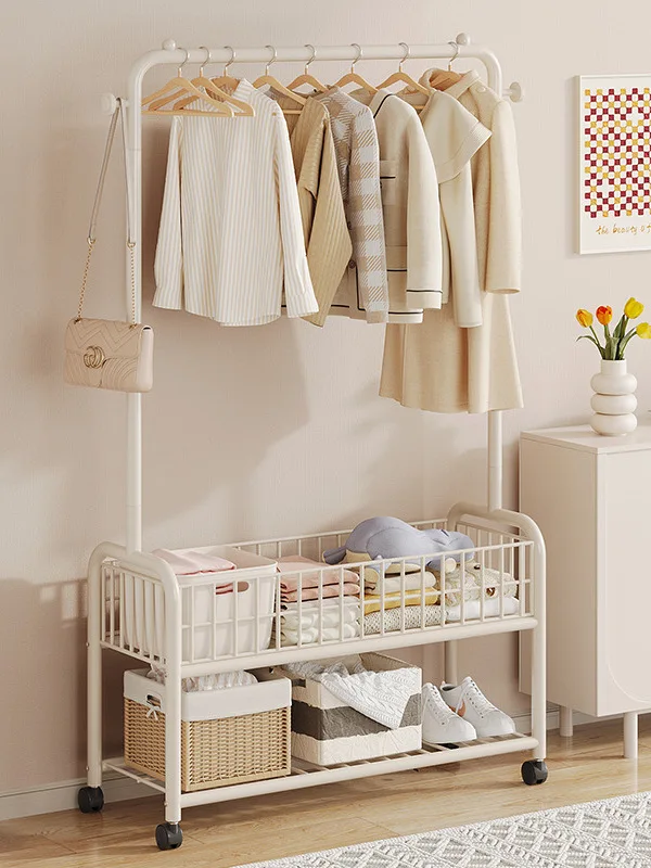 bedroom-floor-standing-clothes-hanger-with-wheels-mobile-coat-rack-storage-multi-functional-clothes-hanger-iron-material-luxu