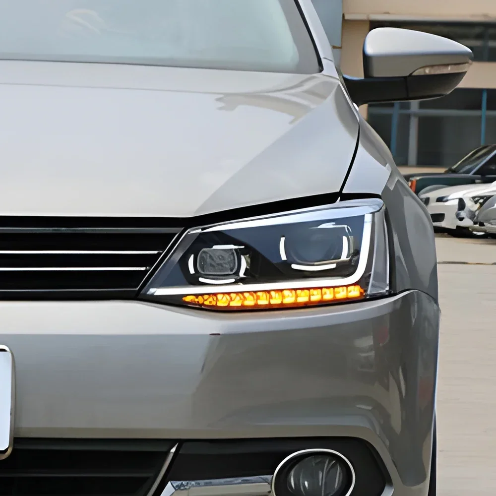 

Модифицированные автомобильные лампы в сборе для VW Jetta Sagitar 2012-2018, обновленный дизайн Magotan B8, светодиодные автомобильные фары, аксессуары для линз проектора