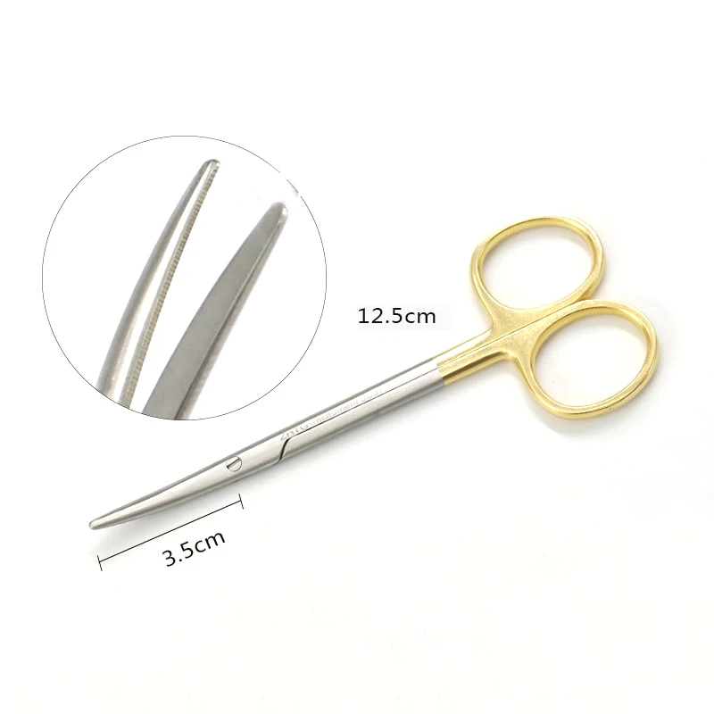 Stainless steel nasal tissue scissors Plastic surgical tools Blunt scissors