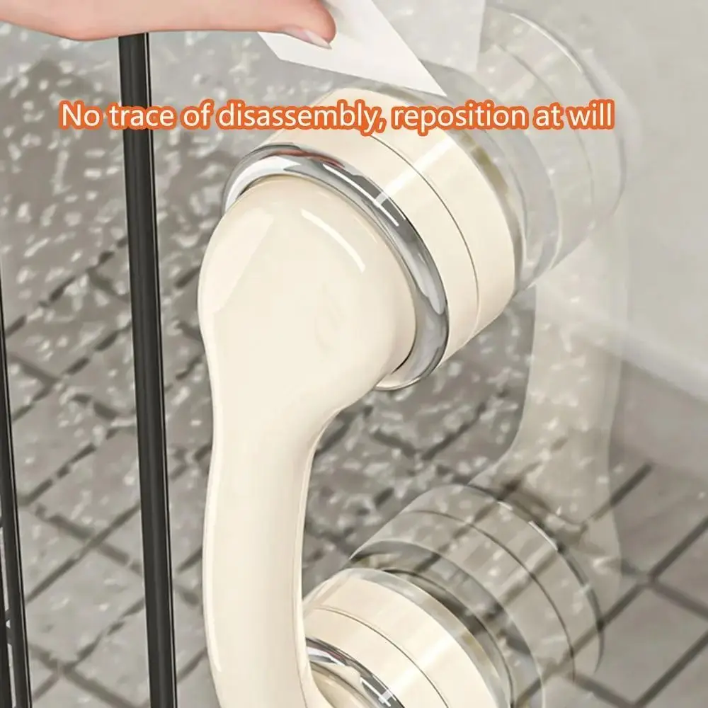 Offers Safe Grip Suction Cup Door Handle Removable Strong Suction Wardrobe Door Handle No Drilling Anti-slip