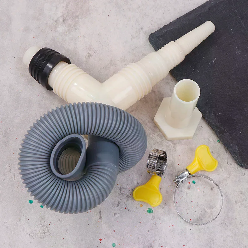 Premium Drainage Tee Adapter for Washer-Dryer with Extended Drain Hose