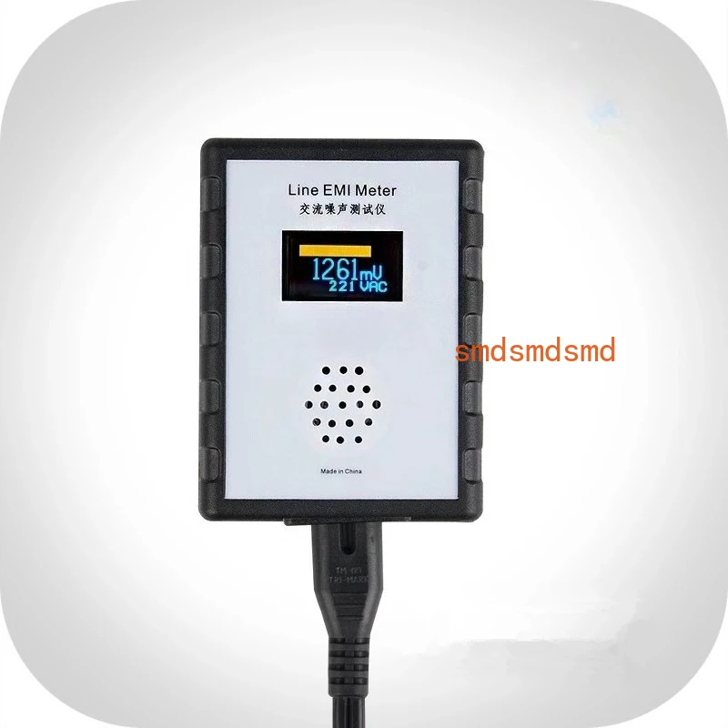 The Latest OLED Display Mains Noise Tester EMI Measuring Instrument Broadband AC Power Supply Ripple Analyzer line EMI meter