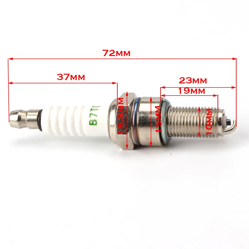 Motorcycle spark plug B7TC for CR7E CR7EIX CPR7EA-9 CPR8EA-9 CPR8EAIX-9 96067 CR8E CR8EIX IU24 IU22 UR4DC UR6DE PRG6HCC