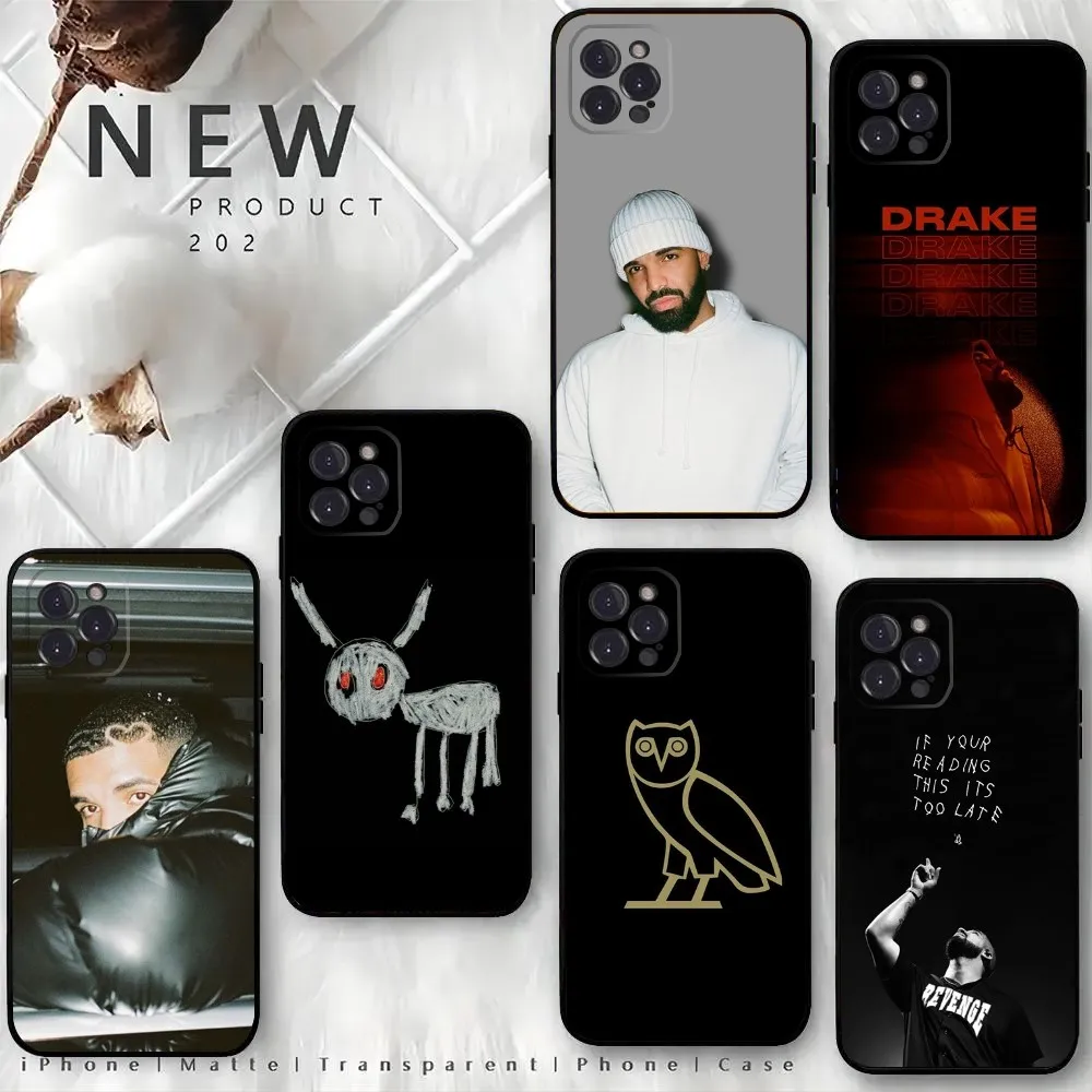 Rapper D-Drake Phone Case For iPhone15,14,13,12 Mini 11 Pro XR,X,XS,MAX 6S,7,8 Plus Silicone Cover Soft Black