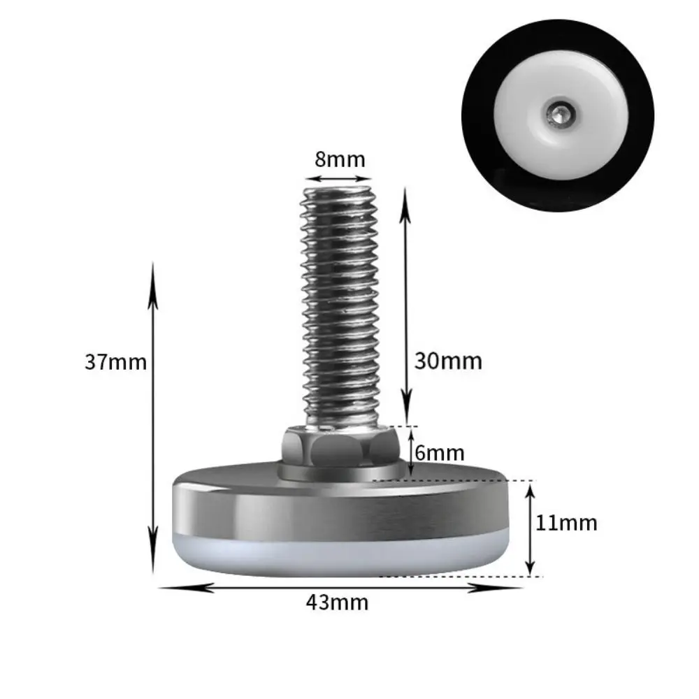 

Durable 10Pcs Screw-in Simple Adjustable Anti-Slip Floor Protector Furniture Hardware Furniture Feet Nylon Base Levelers