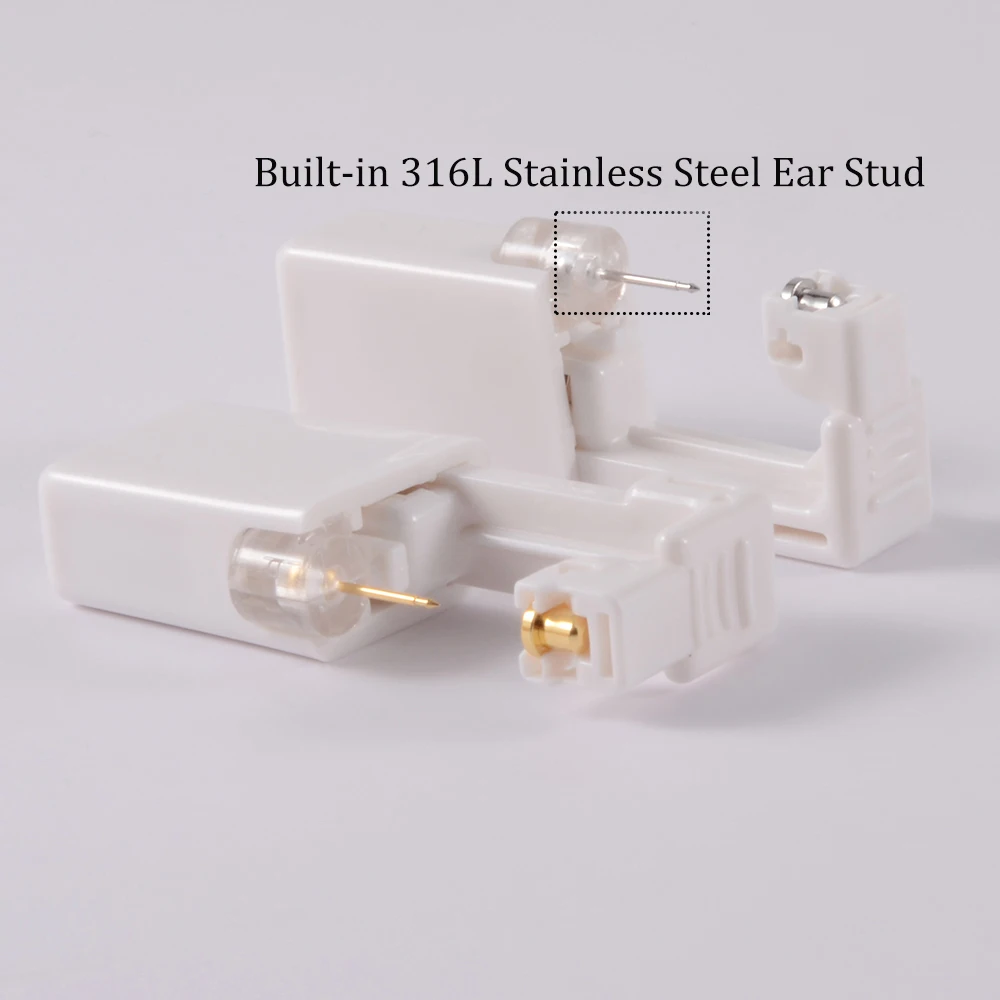 Disposable Ear Piercing Gun Unit Nickel Free Ear Studs Cup Clasp Safety for Baby Woman NO PAIN Sterilized Piercer Tool Machine view 4