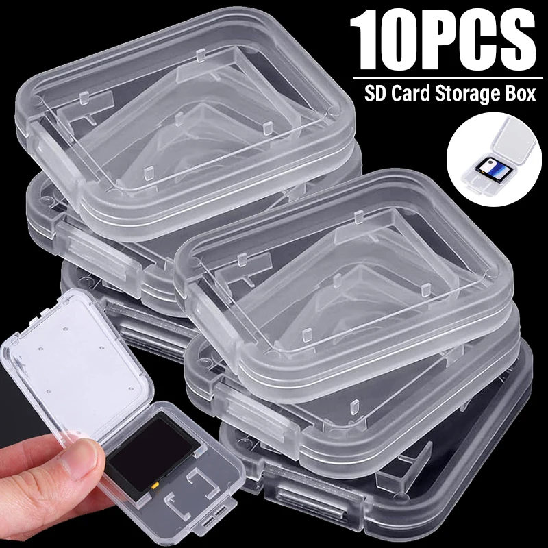 

Портативный водонепроницаемый прозрачный защитный держатель для карты памяти SD/TF, коробка для хранения карт памяти 8 в 1, прозрачный пластиковый защитный чехол