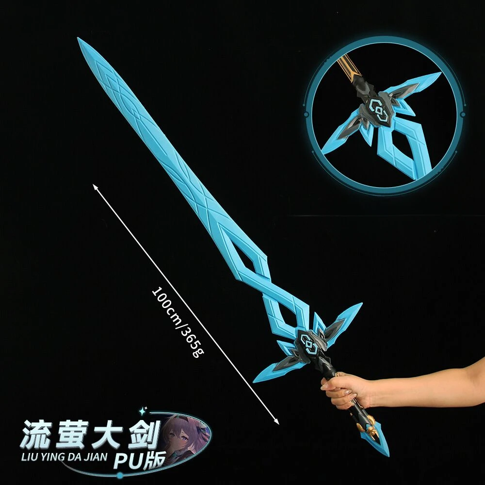 

100cm Honkai: Star Rail Weapon Firefly Samurai Sword Peripheral PU Katana Weapon Cos Play Model Christmas Gift Kids Toys