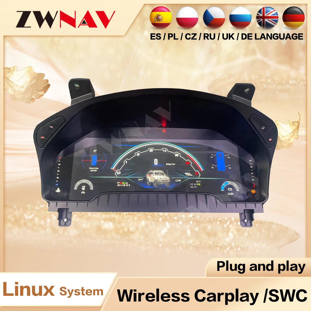 ZWNAV ترقية جديدة لنيسان باترول Y61 2006-2022 الرقمية العنقودية LCD لوحة القيادة السيارات عداد السرعة سيارة لينكس نظام الملحقات #1