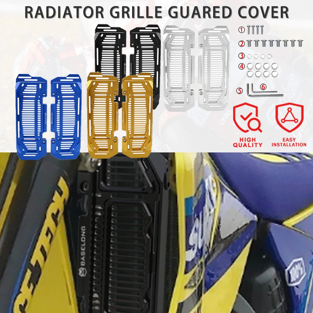 

For Suzuki DRZ400E DRZ400S DRZ400SM DRZ400 DRZ 400 E S SM RM250 RM125 RM 125 250 1996-2024 Radiator Guard Grille Cover Protector