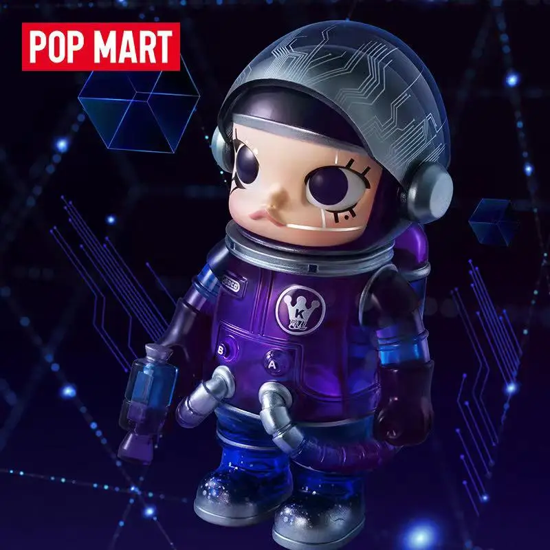 Pop Mart Mega Ruimte Molly 100% Serie 02-b Kawaii Anime Actie Figuur Ornament Beeldjes Home Decor Desktop Poppen Model Cadeau