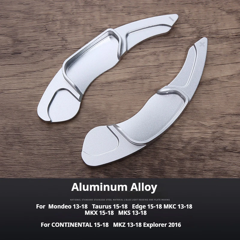 

Car Steering Wheel Shift Paddle Shifter For Ford Mustang Mondeo Taurus EDGE Explore Lincoln MKC MKX MKS MKZ Aluminum Alloy Cover