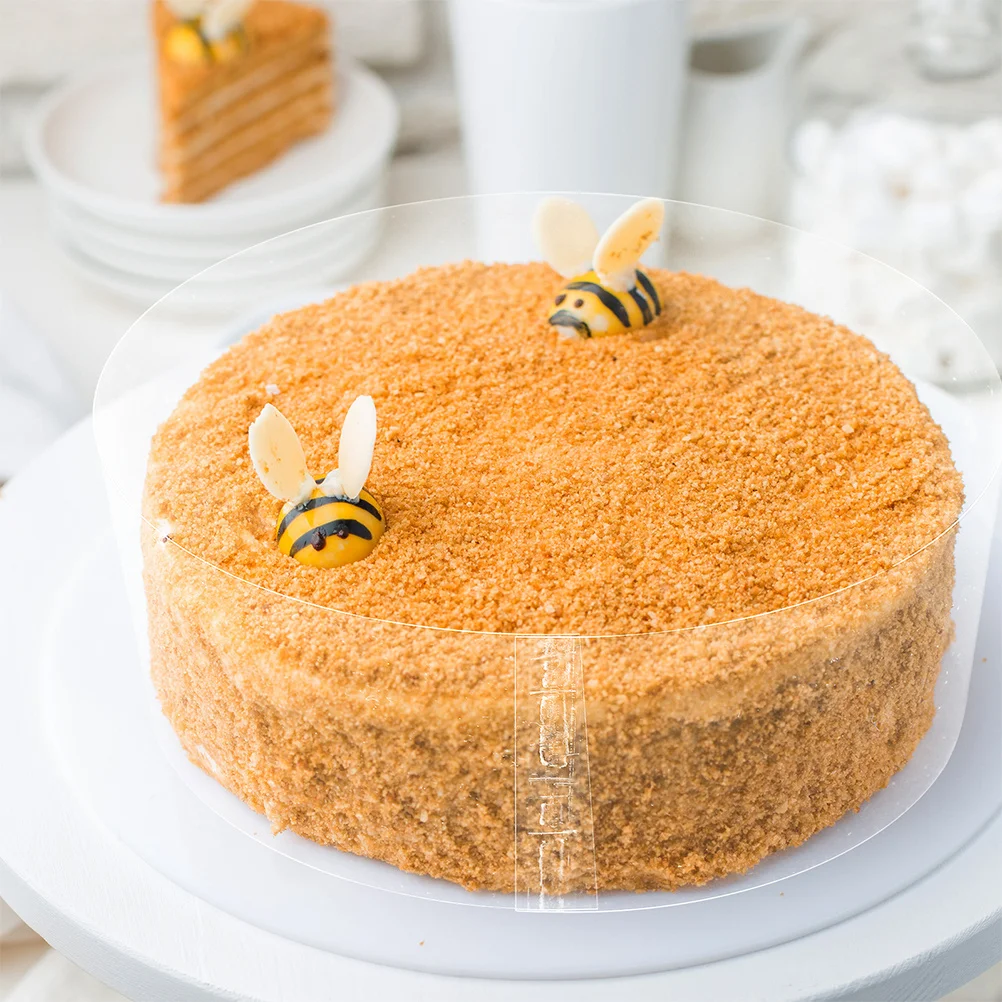 

100 Sheets Thickened Clear Cake Collar Plastic Mousse Strip Birthday Cake Edge Decorating Wrap Supplies Mousse Form Mold